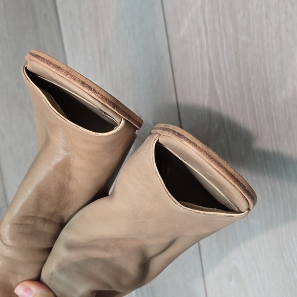 Vince Camuto Women Ankle Leather Zip Back Heels Open Toe boots shoes 8.5M - Picture 4 of 15